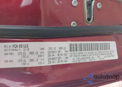 2019 Jeep Cherokee Latitude Plus Fwd из США, поврежденный, VIN 1C4PJLLB3KD370705